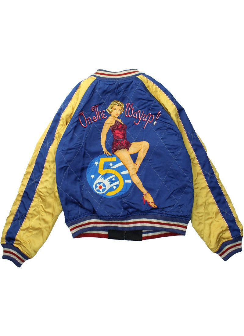 TMJ2501 / TOYS McCOY MARILYN MONROE SOUVENIR "SUKA"JACKET " ON THE WAY UP "