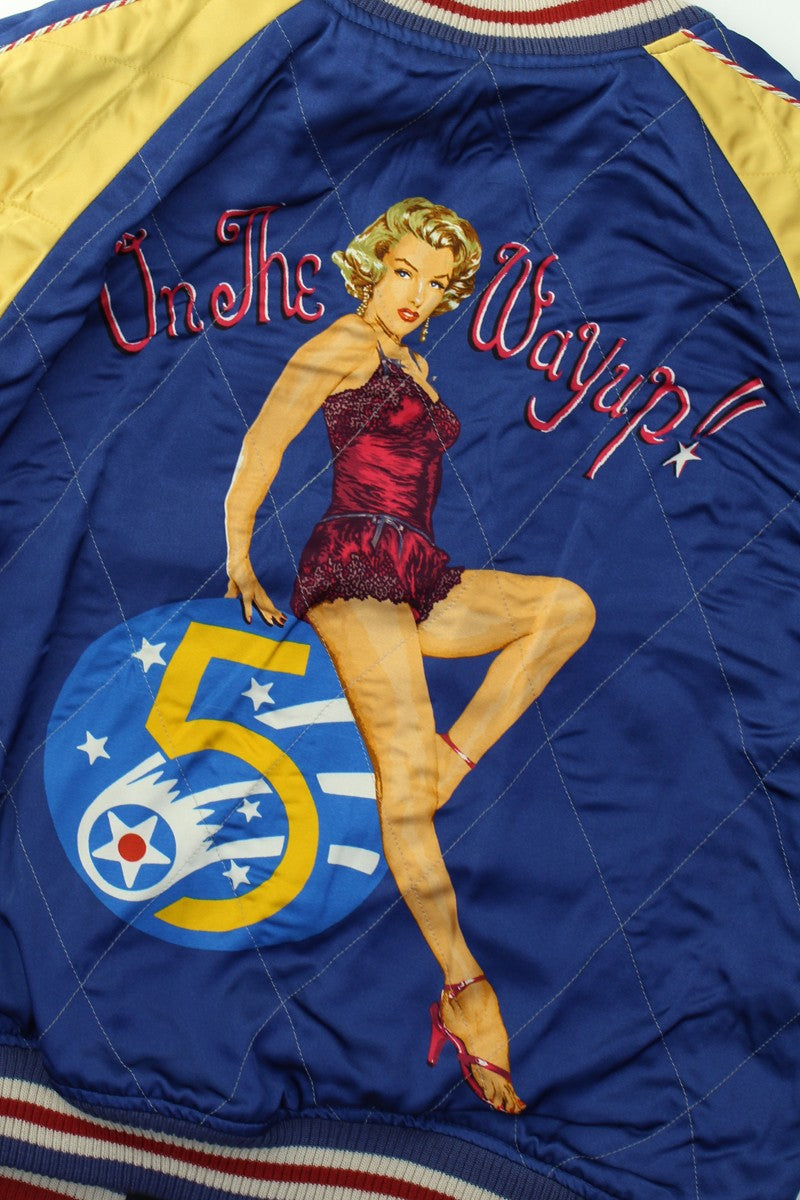 TMJ2501 / TOYS McCOY MARILYN MONROE SOUVENIR "SUKA"JACKET " ON THE WAY UP "