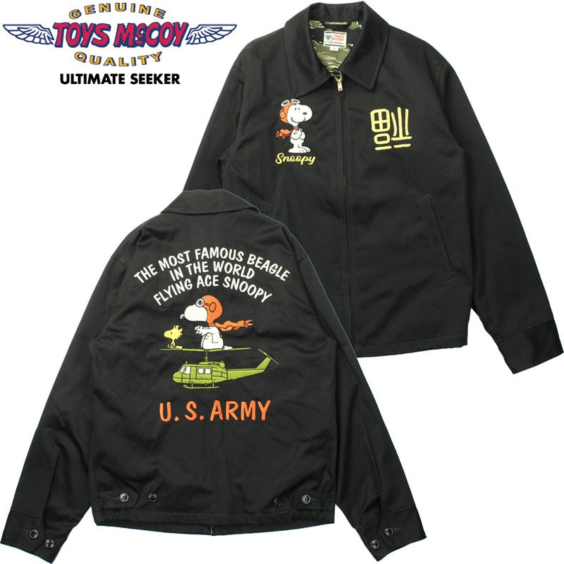 TMJ2504 / TOYS McCOY SOUVENIR JACKET SNOOPY " U.S.ARMY FLYING ACE "