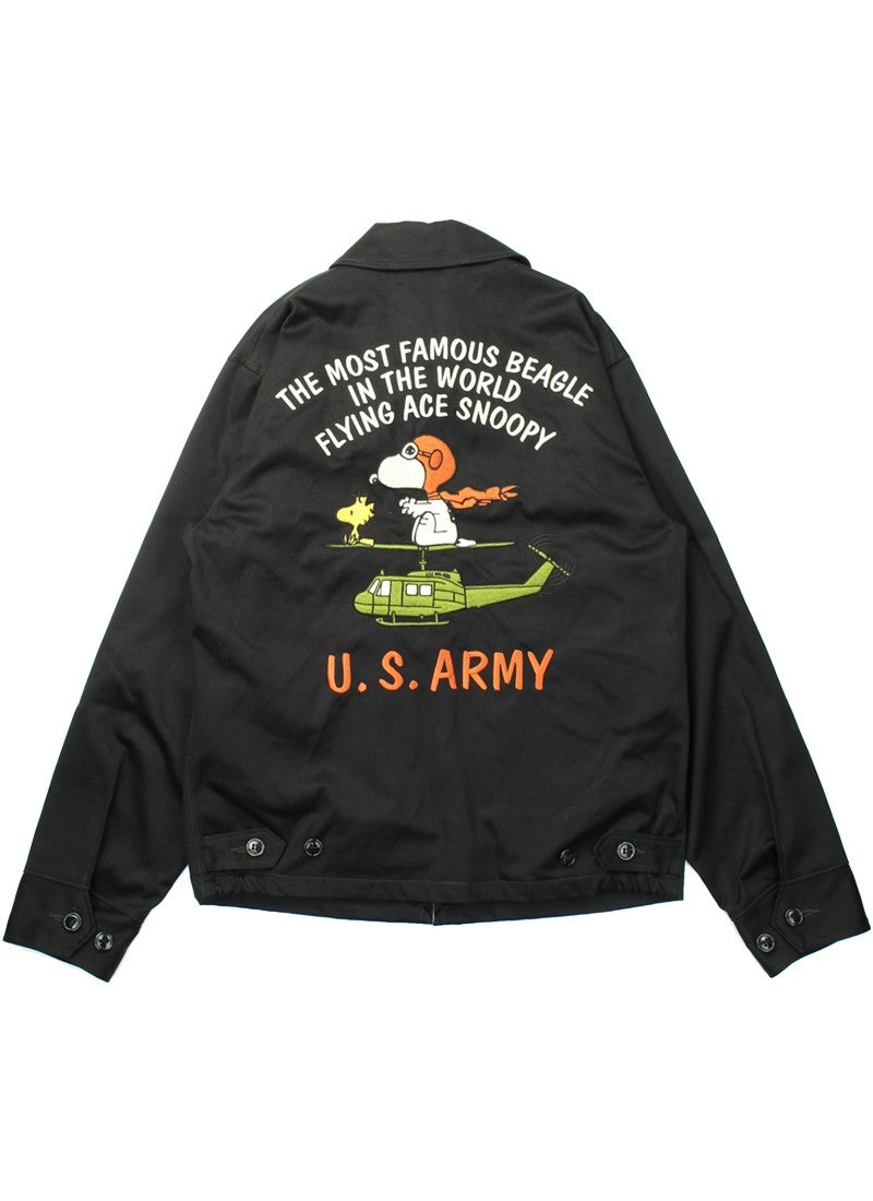 TMJ2504 / TOYS McCOY SOUVENIR JACKET SNOOPY " U.S.ARMY FLYING ACE "