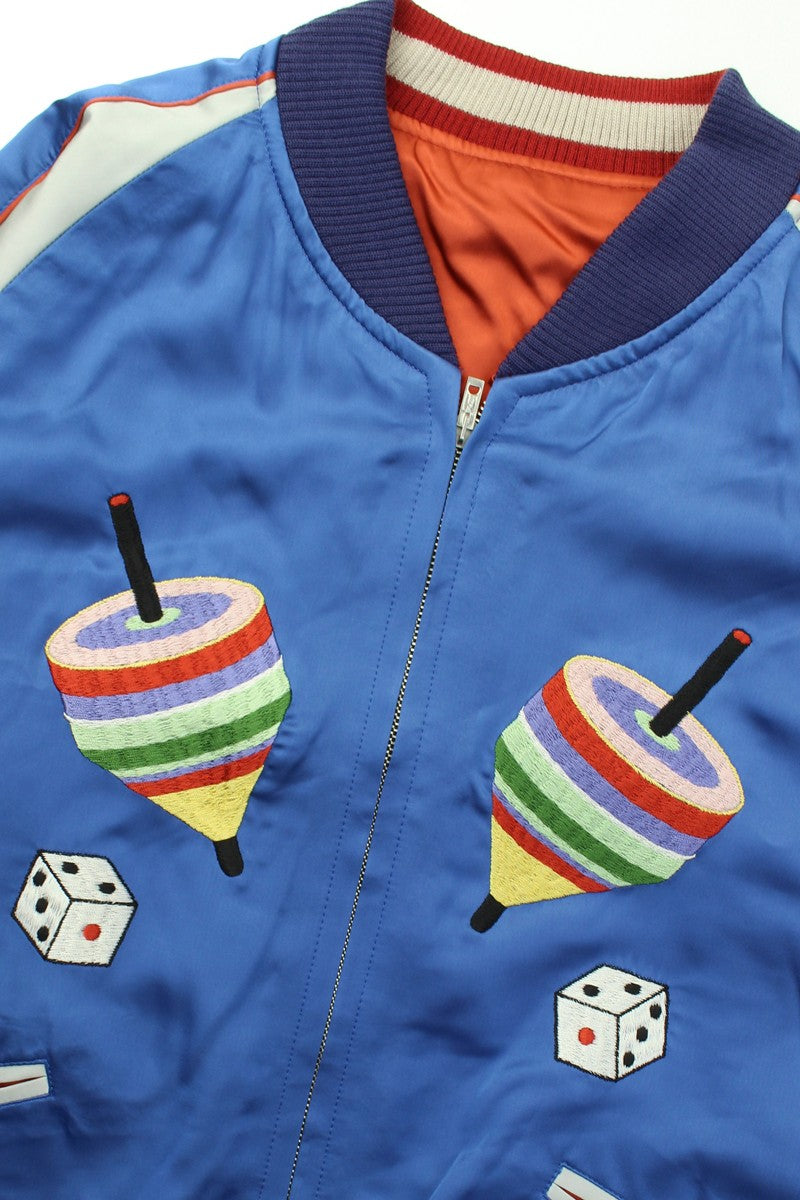 TMJ2511 / TOYS McCOY THE GOLDEN AGE SOUVENIR JACKET 傷だらけの天使 昭和100年記念スカジャン 乾亨 "兎と独楽" 番外編