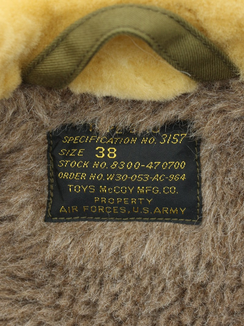 TMJ2529 / TOYS McCOY TYPE B-10 TOYS McCOY MFG.CO. WHITE MOUTON / RED RIBBED