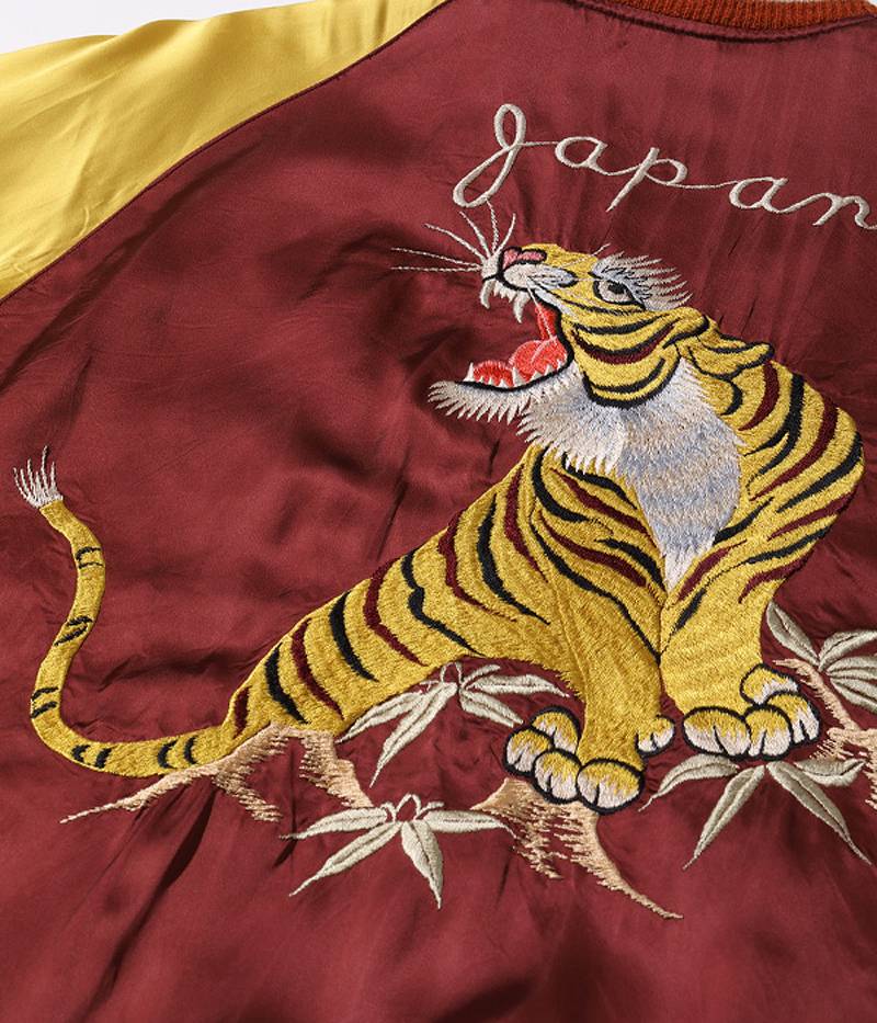TT15416-145 / TAILOR TOYO Late 1940s Style Acetate Souvenir Jacket “KOSHO & CO.” Special Edition “DRAGON & JAPAN MAP” × “ROARING TIGER”