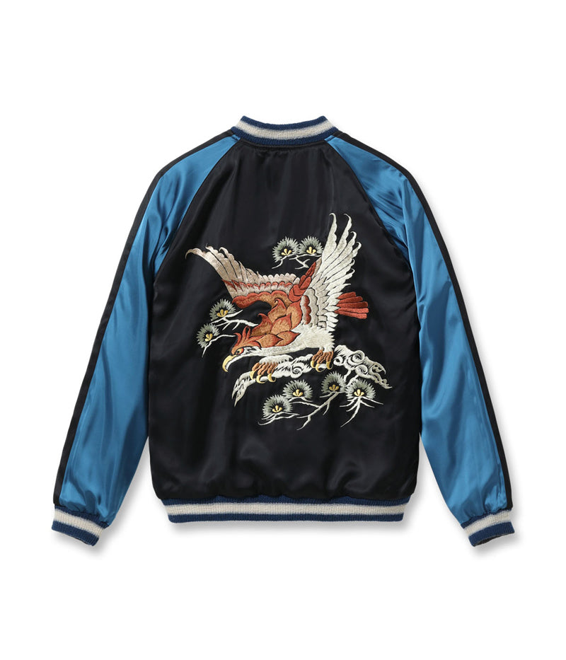 TT15717-119 / KOSHO & CO. TAILOR TOYO Early 1950s Style Rayon Brocade × Acetate Souvenir Jacket TOYO ENTERPRISE 60th Anniversary Special Edition “TIGER & DRAGON” (BROCADE) × “EAGLE”