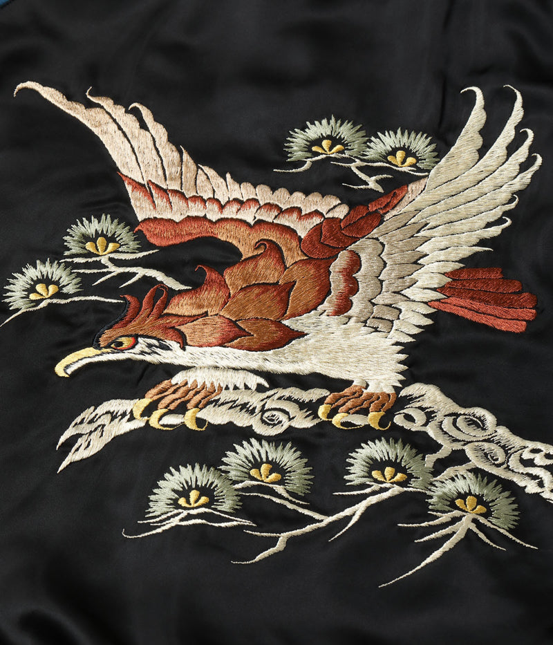 TT15717-119 / KOSHO & CO. TAILOR TOYO Early 1950s Style Rayon Brocade × Acetate Souvenir Jacket TOYO ENTERPRISE 60th Anniversary Special Edition “TIGER & DRAGON” (BROCADE) × “EAGLE”