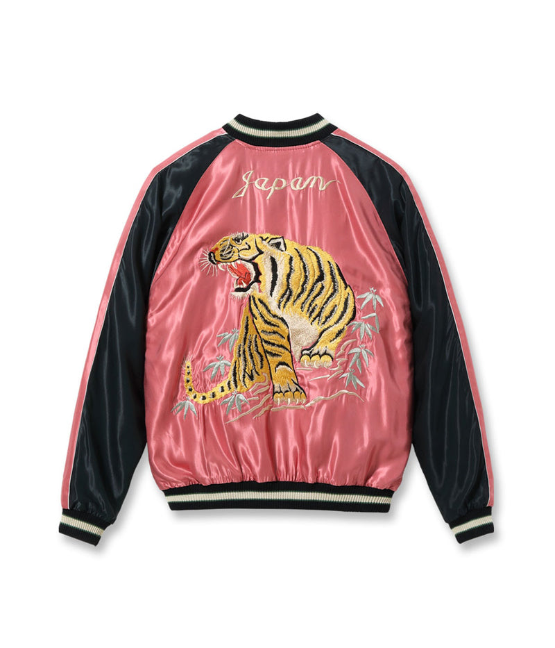 TT15790-145 / TAILOR TOYO Mid 1950s Style Acetate Souvenir Jacket “EAGLE & TIGER” × “ROARING TIGER”
