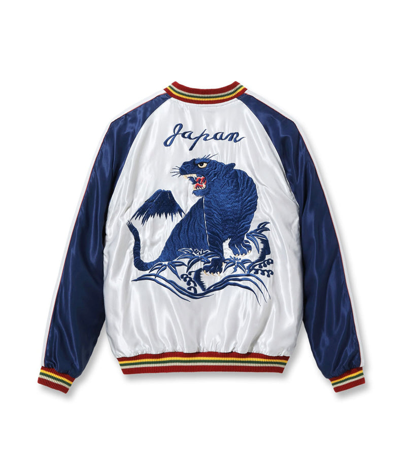 TT15790-170 / TAILOR TOYO Mid 1950s Style Acetate Souvenir Jacket “EAGLE” × “BLUE TIGER”