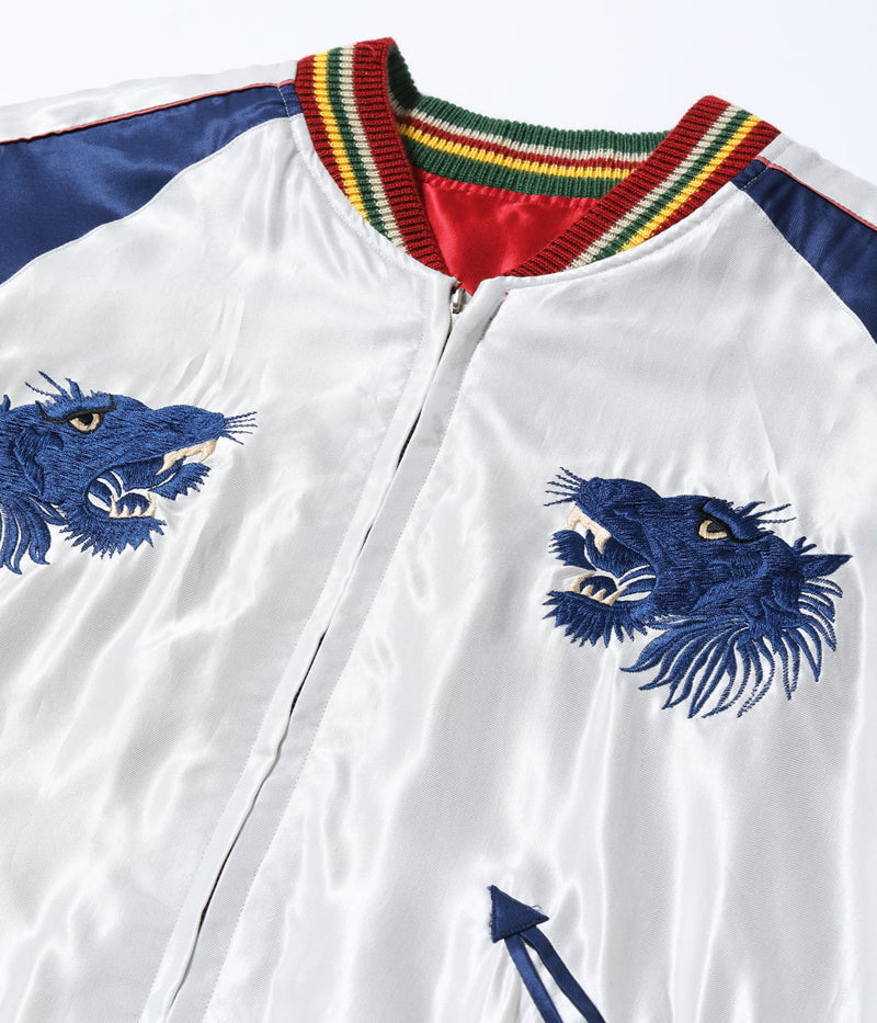 TT15790-170 / TAILOR TOYO Mid 1950s Style Acetate Souvenir Jacket “EAGLE” × “BLUE TIGER”