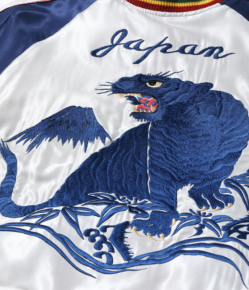 TT15790-170 / TAILOR TOYO Mid 1950s Style Acetate Souvenir Jacket “EAGLE” × “BLUE TIGER”