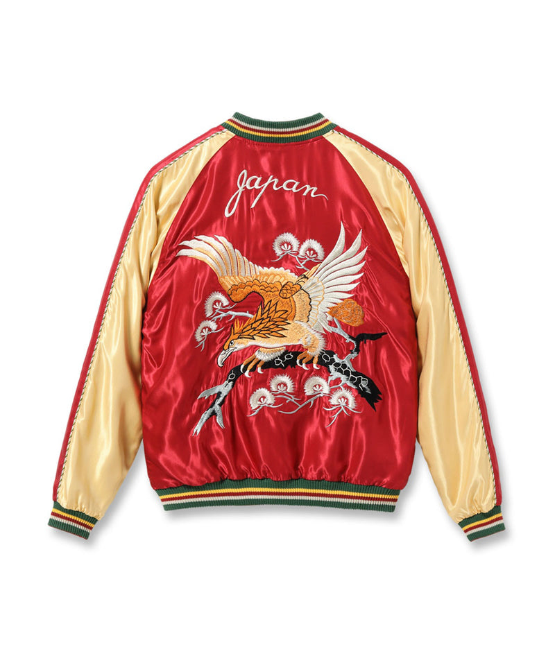 TT15790-170 / TAILOR TOYO Mid 1950s Style Acetate Souvenir Jacket “EAGLE” × “BLUE TIGER”