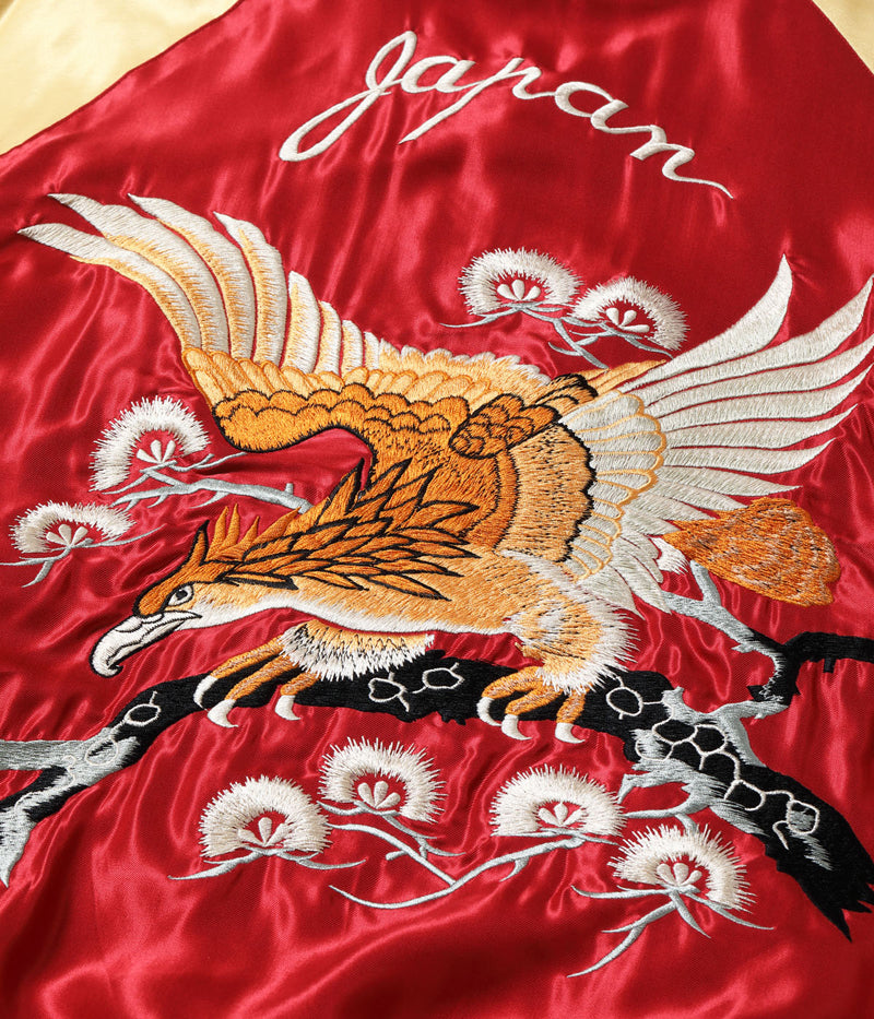 TT15790-170 / TAILOR TOYO Mid 1950s Style Acetate Souvenir Jacket “EAGLE” × “BLUE TIGER”