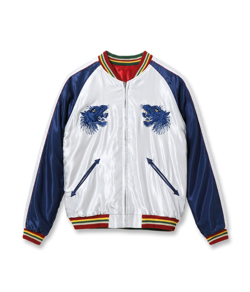 TT15790-170 / TAILOR TOYO Mid 1950s Style Acetate Souvenir Jacket “EAGLE” × “BLUE TIGER”
