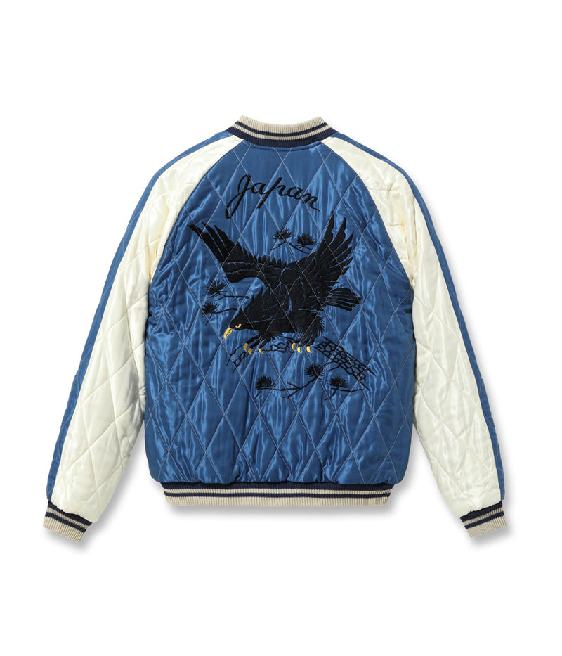 TT15792-138 / TAILOR TOYO Mid 1950s Style Velveteen Souvenir Jacket “WHITE DRAGON” × “BLACK EAGLE”