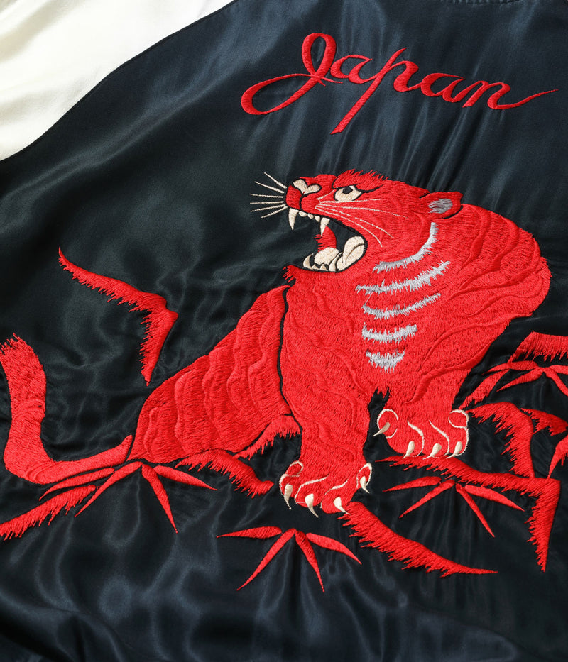 TT15793-119 / TAILOR TOYO Mid 1950s Style Acetate Souvenir Jacket “RED TIGER” × “EAGLE” (AGING MODEL)