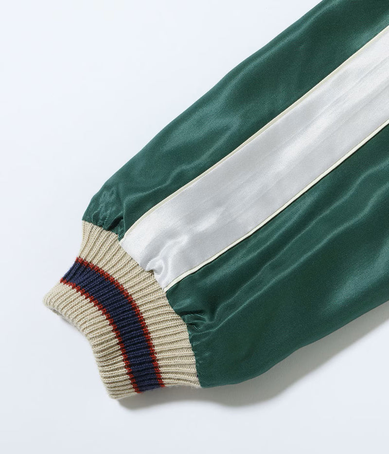 TT15877-128 / TAILOR TOYO Late 1950s Style Acetate Souvenir Jacket “HAWAII MAP” × “DRAGON & TIGER”