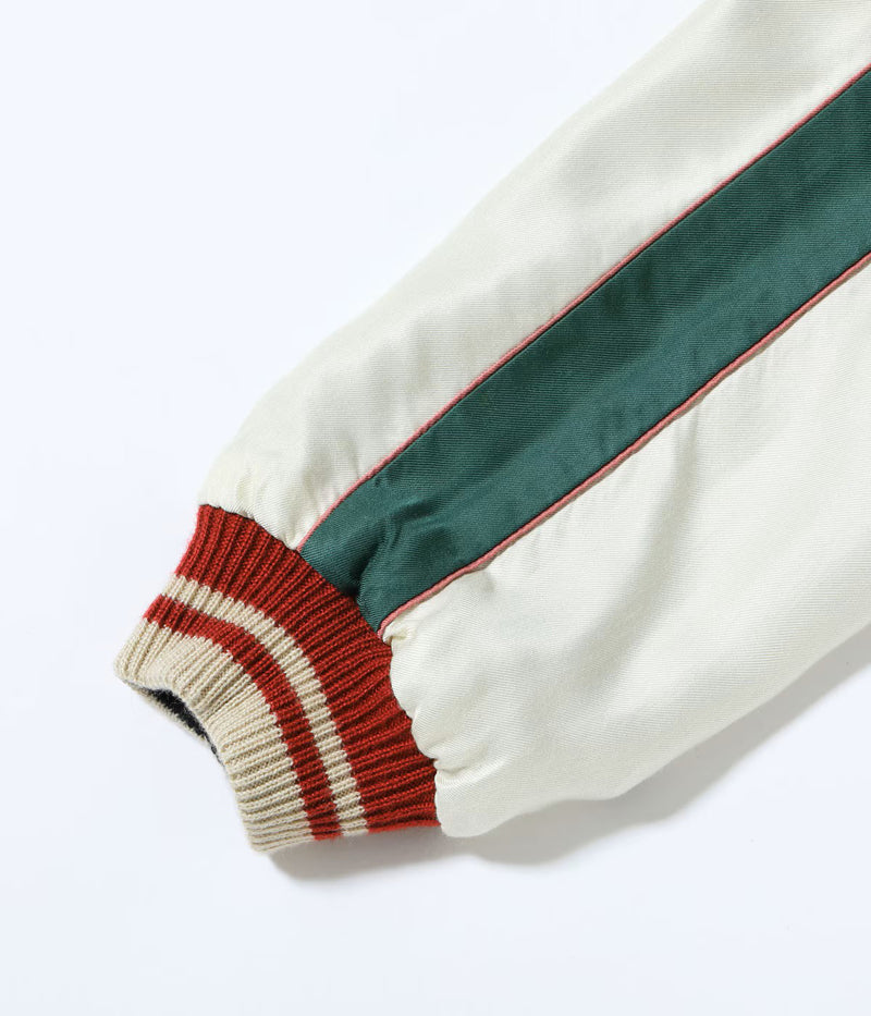 TT15878-119 / TAILOR TOYO Mid 1950s Style Acetate Souvenir Jacket “TIGER HEAD” × “CHEVY LOVER” (AGING MODEL)