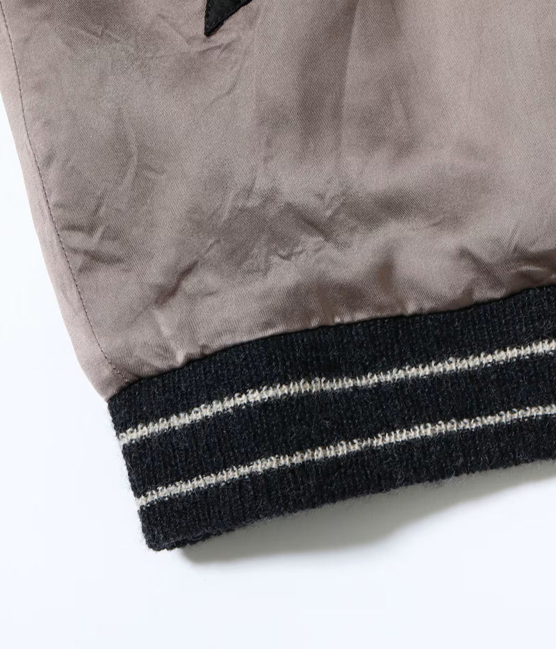 TT15912-119 / TAILOR TOYO Late 1940s Style Acetate Souvenir Jacket KOSHO & CO. Special Edition “WHITE TIGER” × “JAPAN MAP”