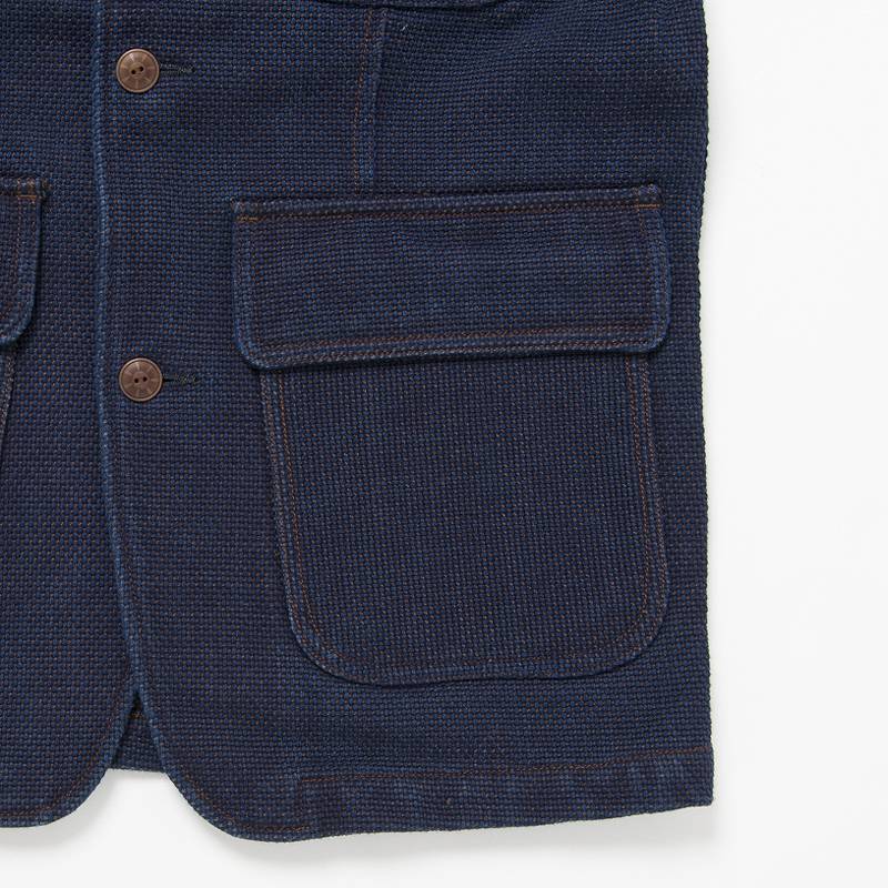 【4524】 STUDIO D'ARTISAN KAKISHIBU SASHIKO DENIM JACKET