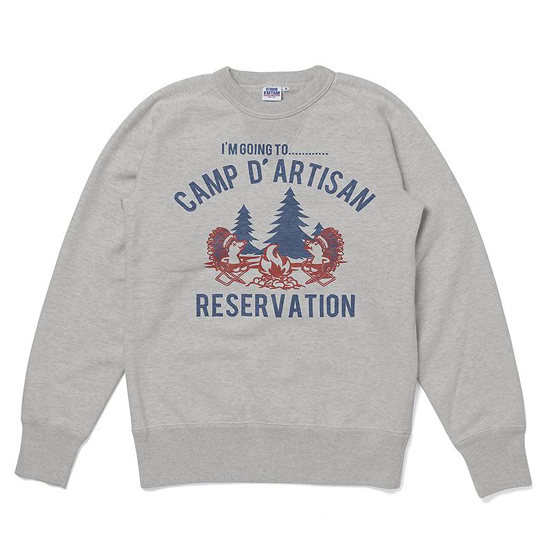 【8085A】 STUDIO D'ARTISAN Freedom Print Sweatshirt