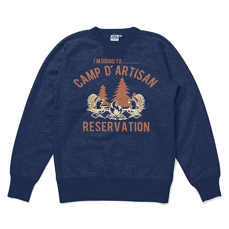 【8085A】 STUDIO D'ARTISAN Freedom Print Sweatshirt
