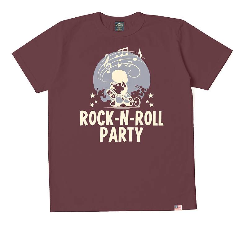 【8104A】 STUDIO D'ARTISAN U.S.A. Cotton Print T-Shirt