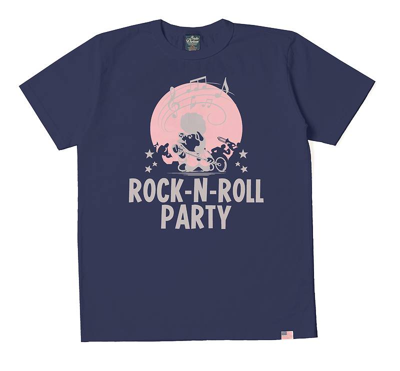 【8104A】 STUDIO D'ARTISAN U.S.A. Cotton Print T-Shirt