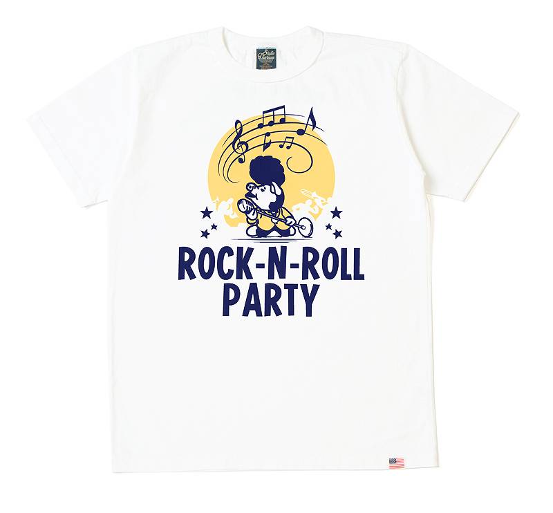 【8104A】 STUDIO D'ARTISAN U.S.A. Cotton Print T-Shirt