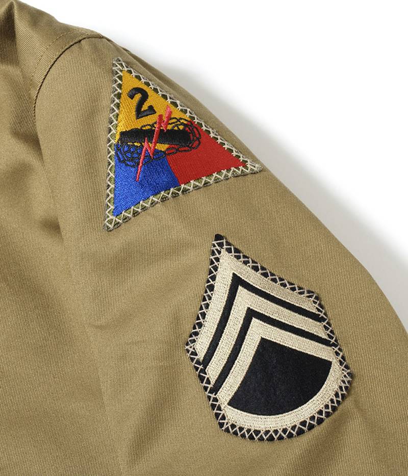 BR14944 / BUZZ RICKSON'S Type TANK PATCH POCKET "BUZZ RICKSON CO. 2nd ARMOR DIVISION".