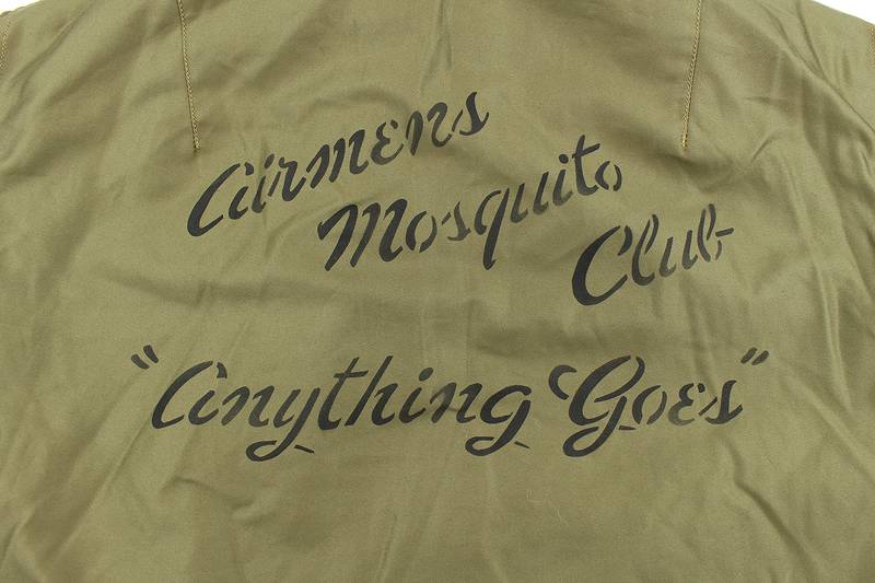 BR15129 / BUZZ RICKSON'S Type B-15A REED PRODUCTS.INC. “6147th TAC. CTRL. GP. MOSQUITOES”
