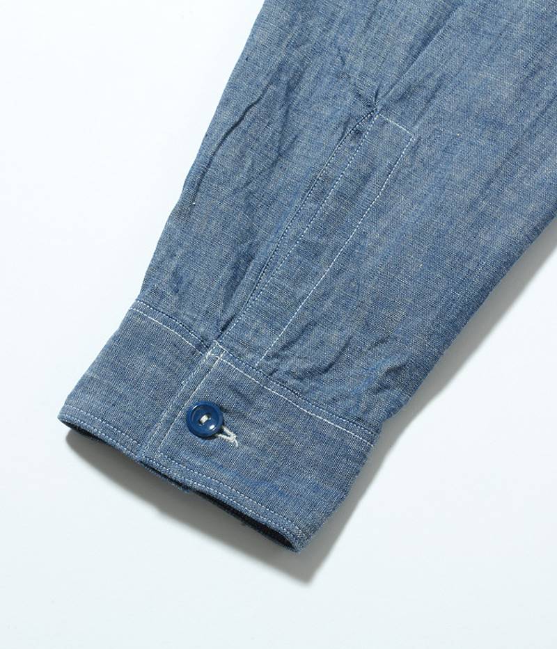 BR25995 / BUZZ RICKSON'S BLUE CHAMBRAY WORK SHIRTS (LONG SLEEVE)