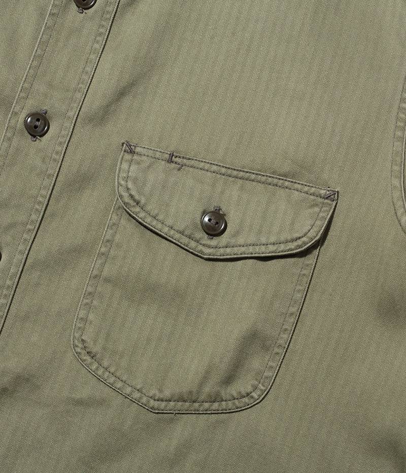 BR26081 / BUZZ RICKSON'S HERRINGBONE WORK SHIRTS
