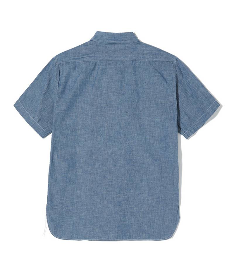 BR35856 / BUZZ RICKSON'S BLUE CHAMBRAY WORK SHIRTS (SHORT SLEEVE)