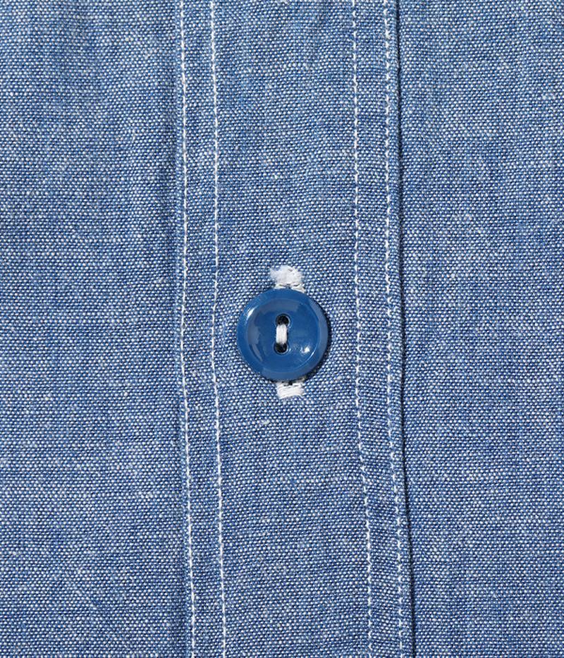 BR35856 / BUZZ RICKSON'S BLUE CHAMBRAY WORK SHIRTS (SHORT SLEEVE)