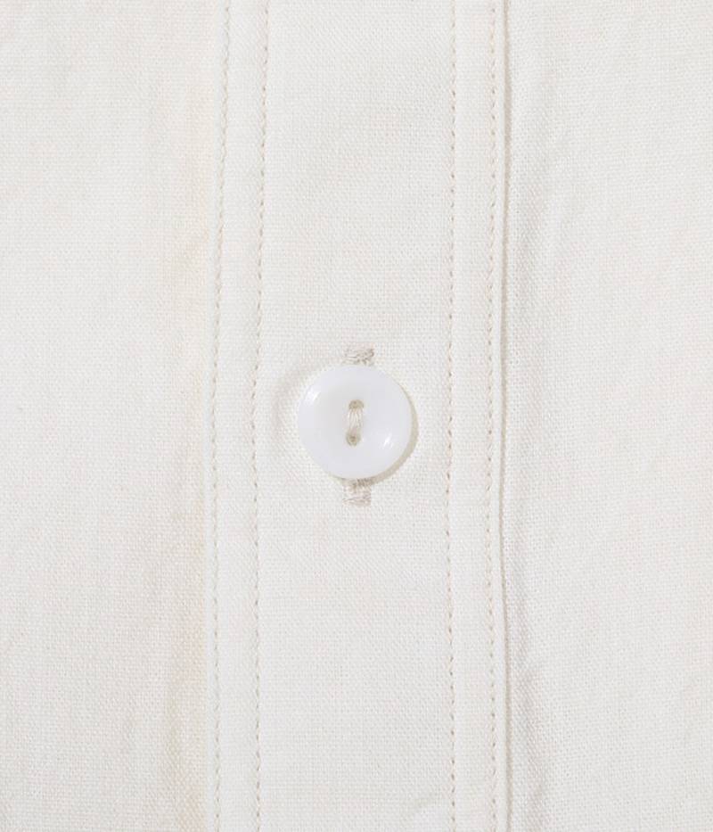 BR35857 / BUZZ RICKSON'S WHITE CHAMBRAY WORK SHIRTS (SHORT SLEEVE)
