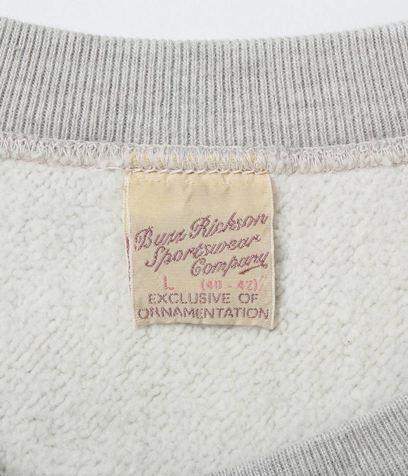 BR68652 / BUZZ RICKSON'S HORIZONTAL KNITTING SWEAT SHIRTS "U.S. MILITARY ACADEMY".