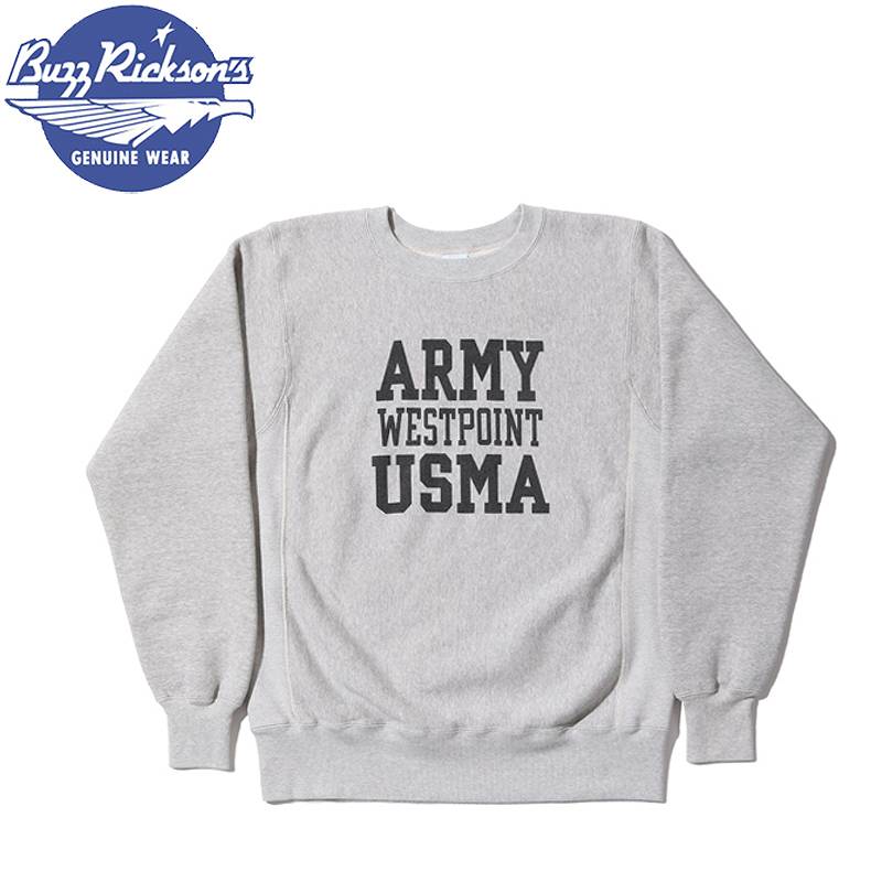 BR69139 / BUZZ RICKSON'S HORIZONTAL KNITTING SWEAT SHIRTS "ARMY WESTPOINT USMA"