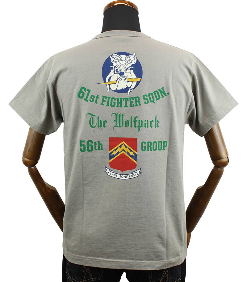 BR79124 / BUZZ RICKSON'S S/S MILITARY TEE "61st FIGHTER SQ."