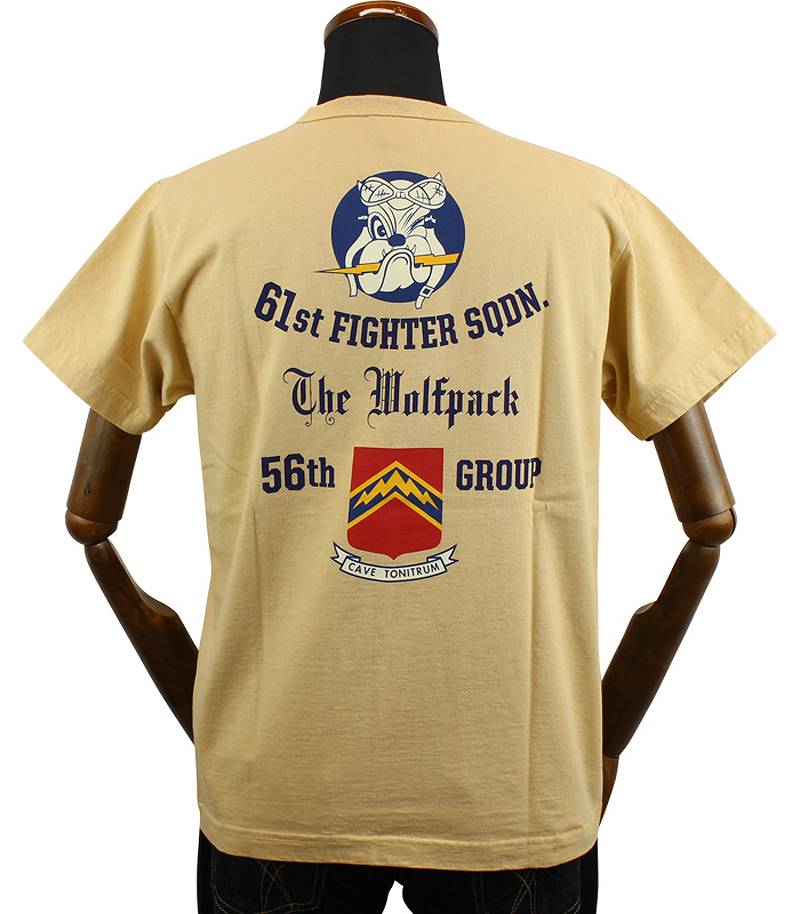 BR79124 / BUZZ RICKSON'S S/S MILITARY TEE "61st FIGHTER SQ."