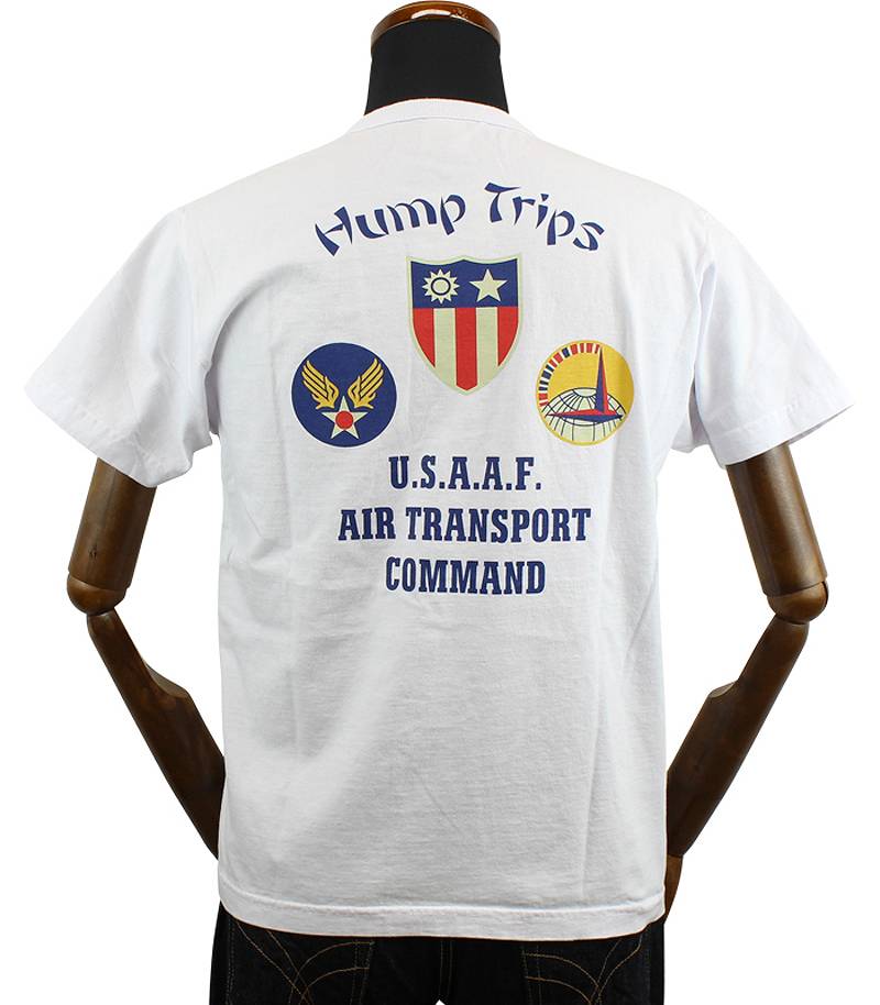 BR79127 / BUZZ RICKSON'S S/S MILITARY TEE "HUMP TRIPS"