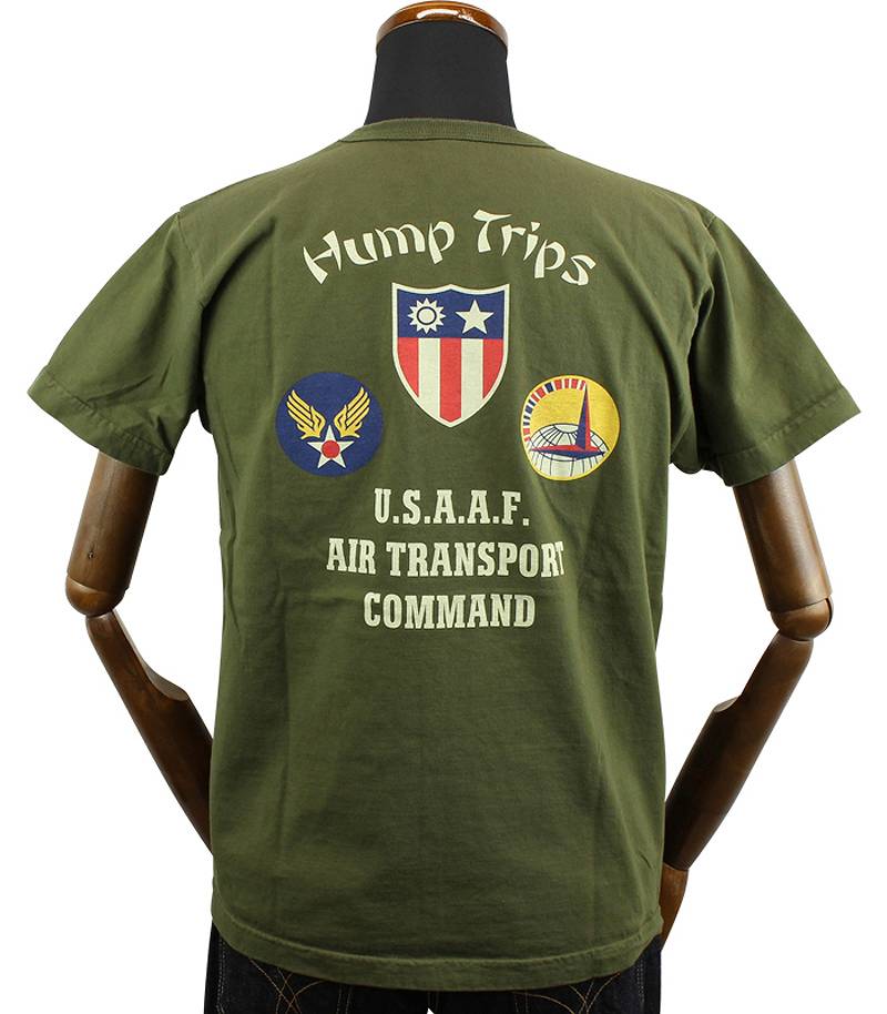 BR79127 / BUZZ RICKSON'S S/S MILITARY TEE "HUMP TRIPS"
