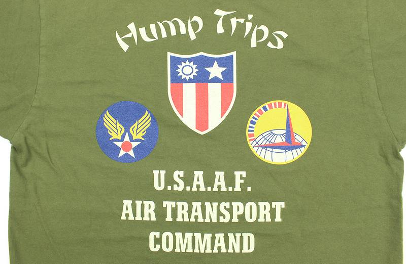 BR79127 / BUZZ RICKSON'S S/S MILITARY TEE "HUMP TRIPS"