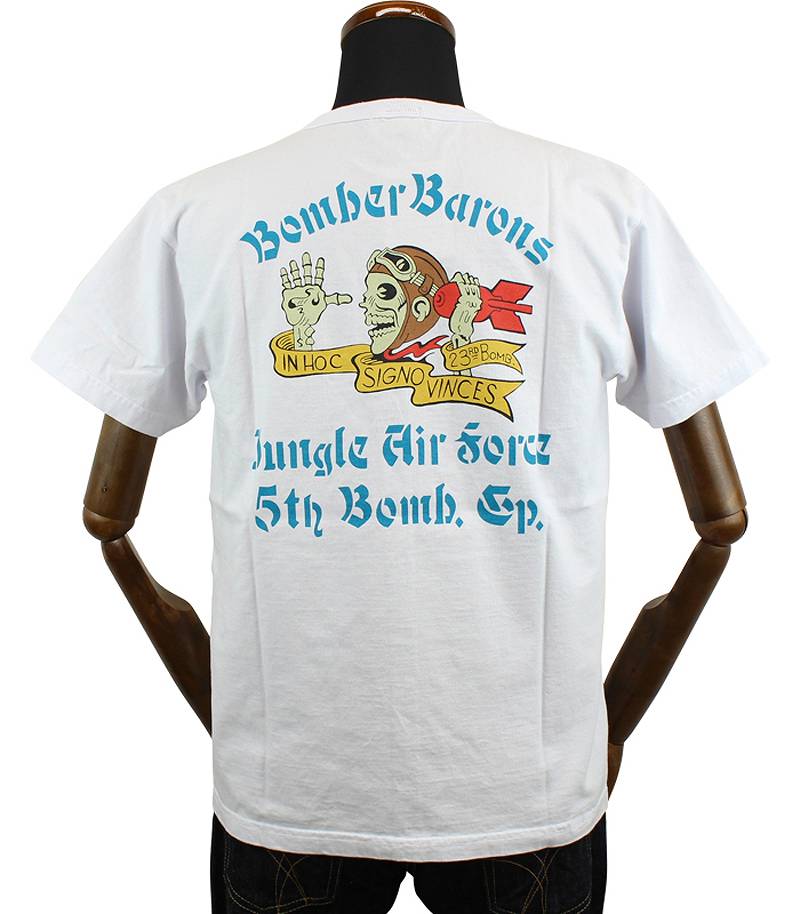 BR79131 / BUZZ RICKSON'S S/S MILITARY TEE "BOMBER BARONS"
