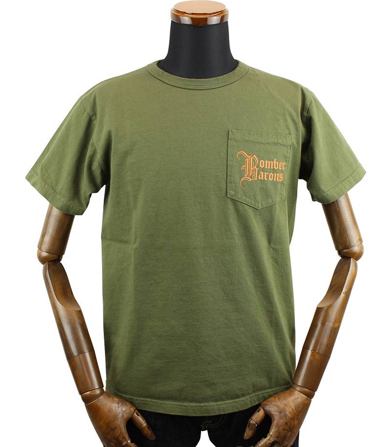 BR79131 / BUZZ RICKSON'S S/S MILITARY TEE "BOMBER BARONS"