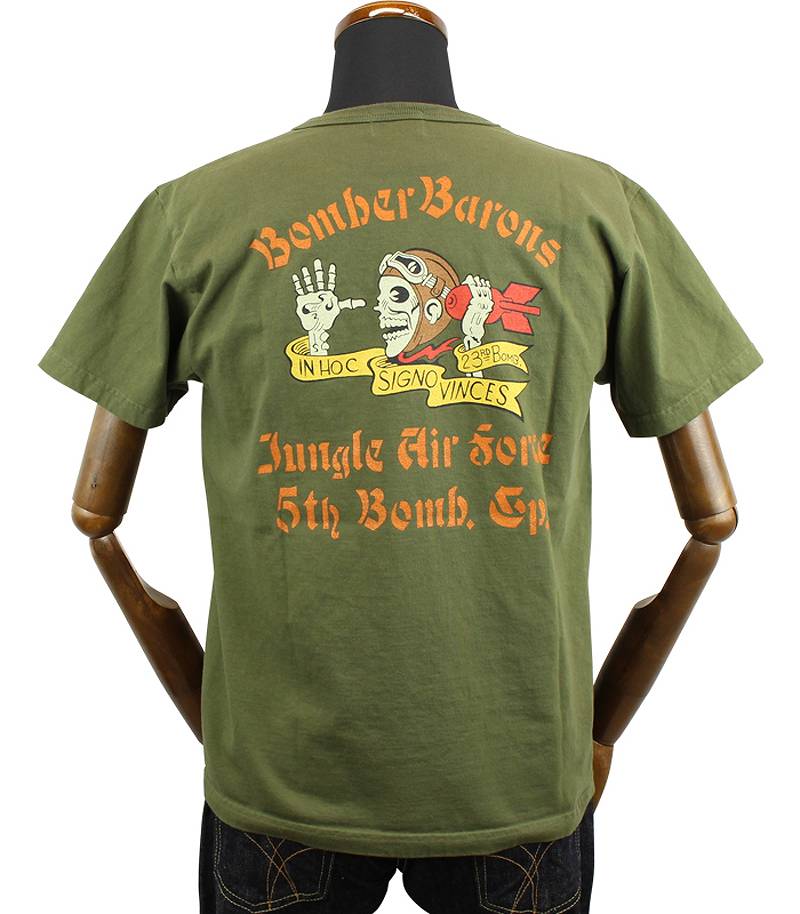 BR79131 / BUZZ RICKSON'S S/S MILITARY TEE "BOMBER BARONS"