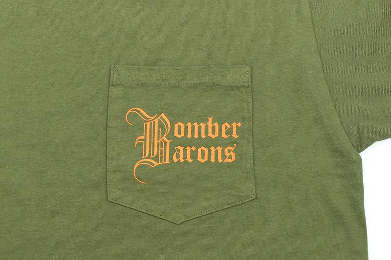 BR79131 / BUZZ RICKSON'S S/S MILITARY TEE "BOMBER BARONS"