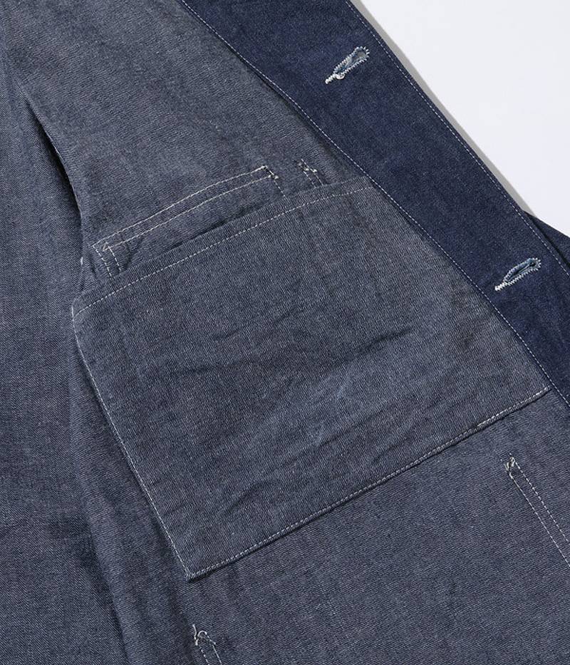 HD15234 / HEADLIGHT 10oz. BLUE DENIM WW II WORK COAT