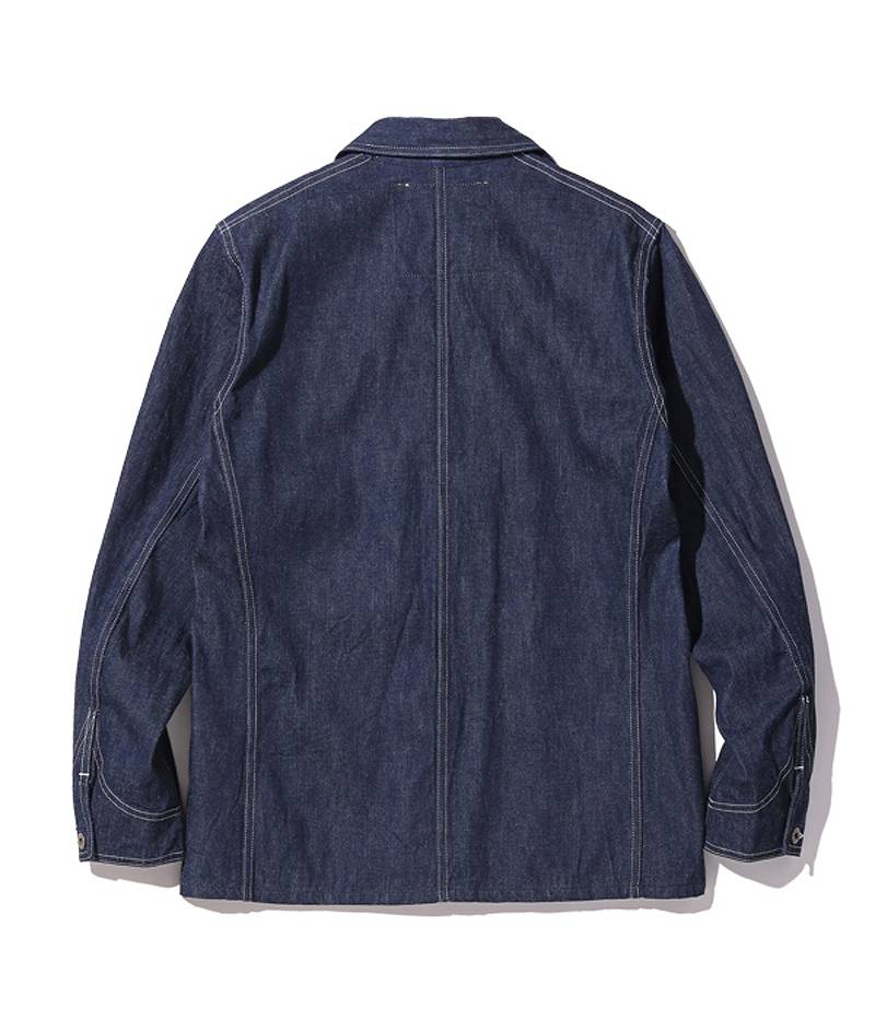 HD15234 / HEADLIGHT 10oz. BLUE DENIM WW II WORK COAT