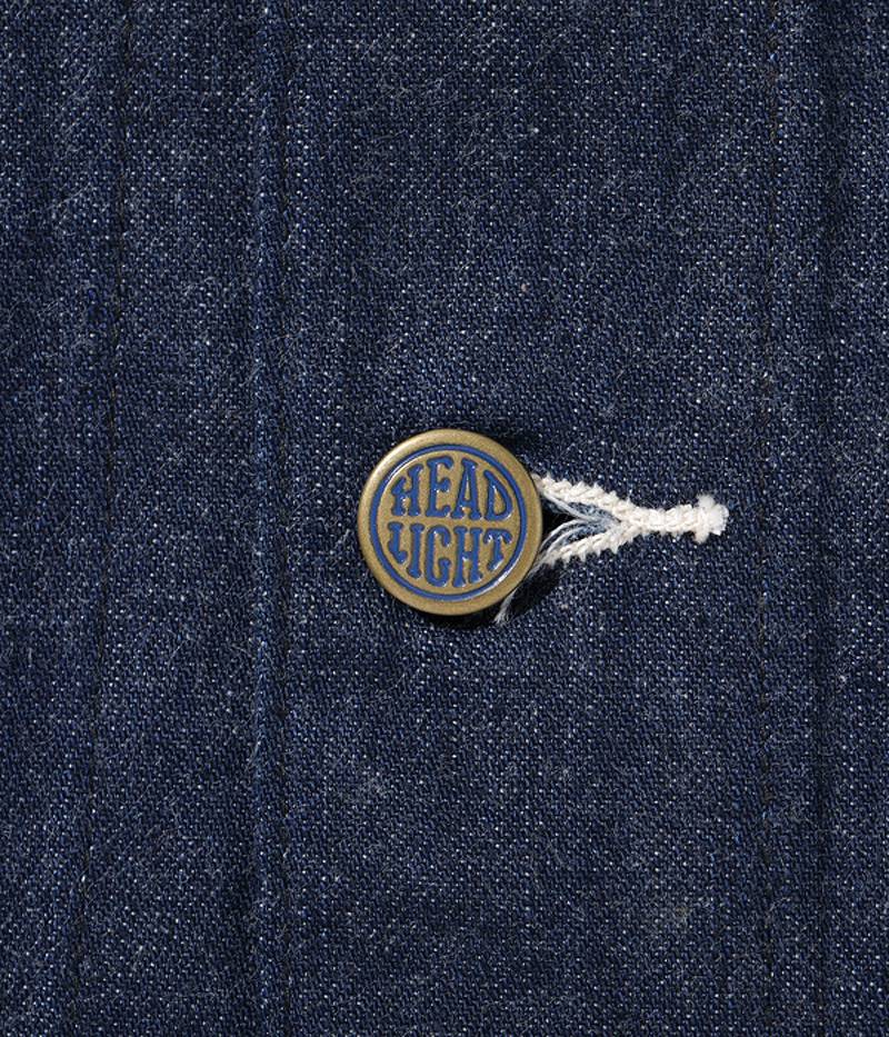 HD15236 HEADLIGHT 10oz. BLUE DENIM VEST (FULL SLEEVES)