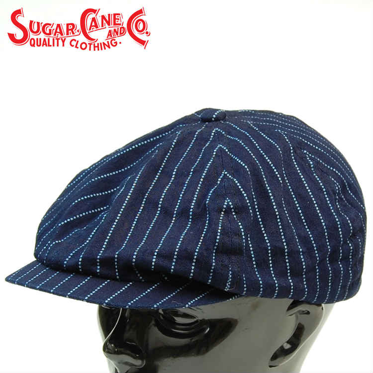 SC02070 / SUGARCANE 9oz. WABASH STRIPE APPLEJACK CAP