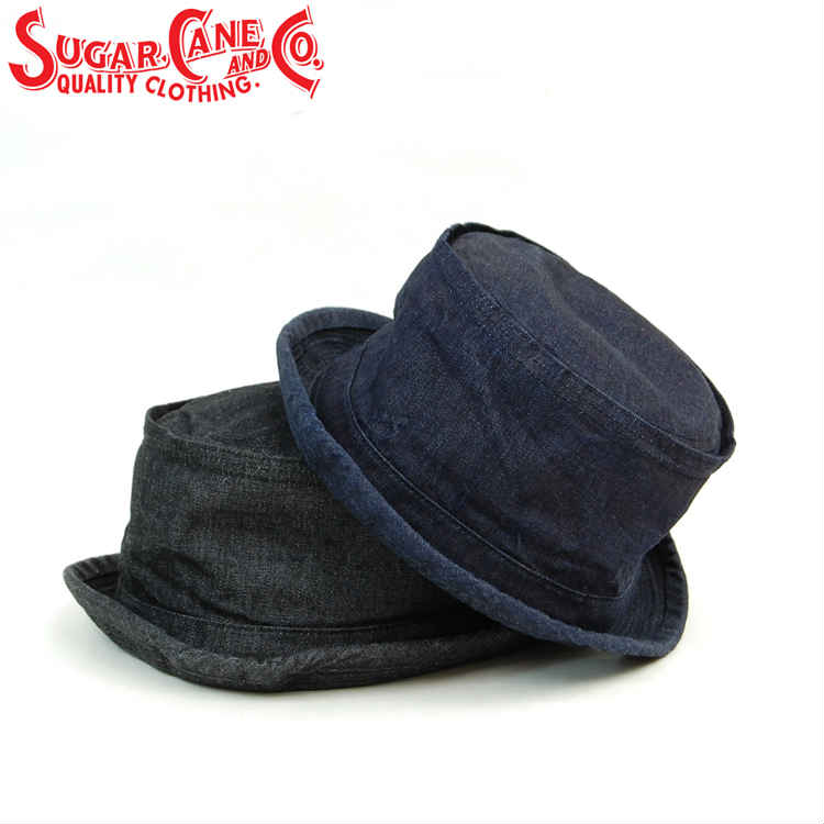 SC02466 / SUGARCANE 10oz. Denim Porkpie Hat